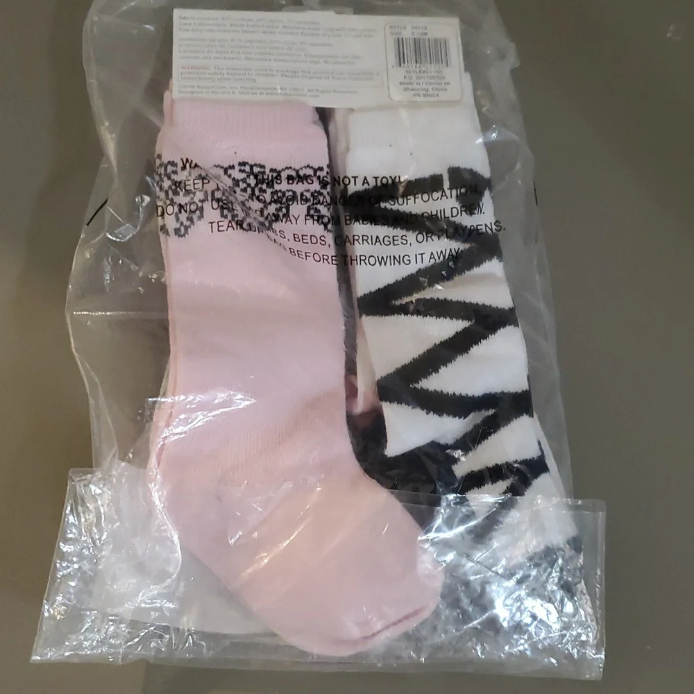 Luvable Friends 4pair Baby Girl knee high ballet Socks Set size 6-12 Months new‎